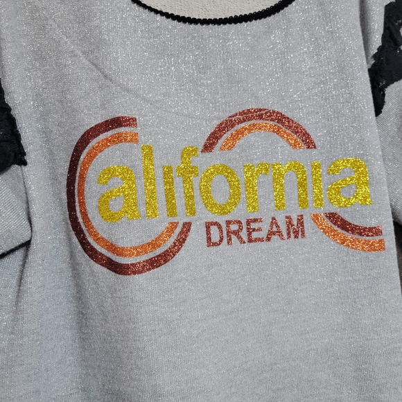 ✨️3 For $30✨️Tenax Sweatshirt "California Dream" With Glitter Made In Italy (M) - Picture 4 of 11